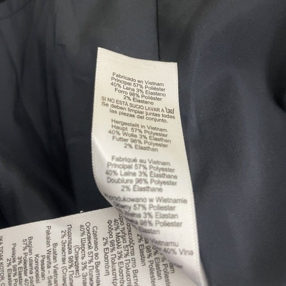 Next tailoring size 8 navy blue lined sleeveless formal zip back dress - Picture 9 of 9